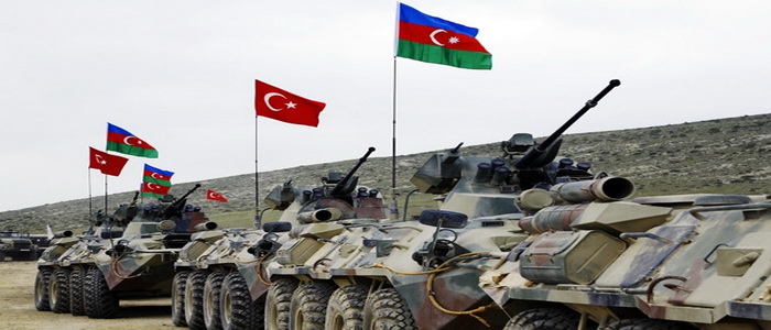 الجيشان الأذربيجاني والتركي يبدآن تدريبات تكتيكية مشتركة