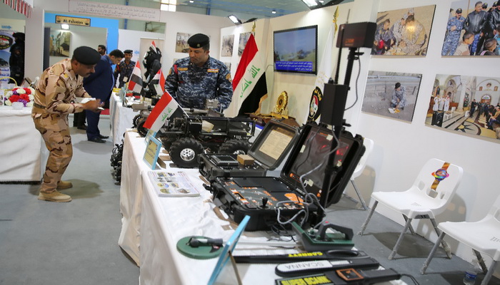 تواصل فعاليات معرض الأمن والدفاع الدولي IQDEX 2019 على أرض معرض بغداد الدولي. 