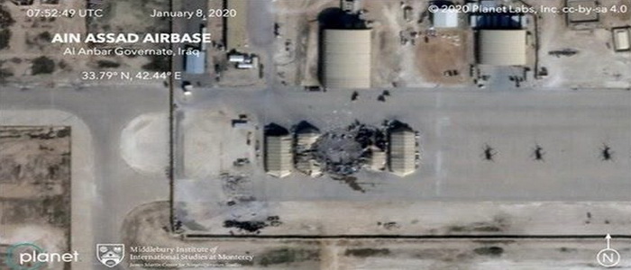 بعد القصف الإيراني ... صور فضائية تكشف لأول مرة حجم الأضرار في قاعدة عين الأسد الأمريكية. 