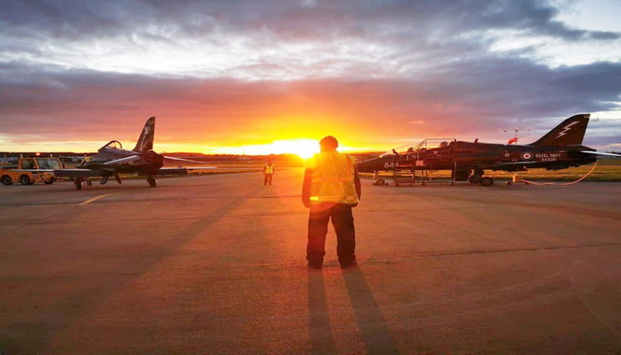 ضمن تدريبات المحارب 2020 المشتركة 22 طائرة مقاتلة تشارك في عملية محاكاة لقتال جوي فوق بحر الشمال.