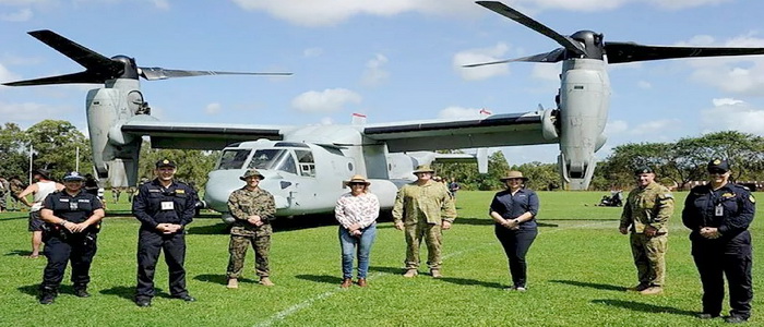 إستراليا | الجيش والقوات الجوية ومشاة البحرية ينفذون تدريبات على سيناريو الاستجابة للأزمات.