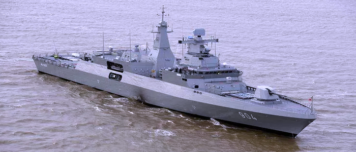 مصر | فرقاطة البحرية المصرية MEKO-A200   تجري أول تجاربها البحرية.