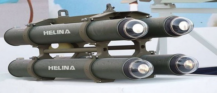 الهند | نجاح أطلاق صاروخ هيلينا  HELINA- ATGM الموجه المضاد للدبابات في وضع القفل قبل وضع الإطلاق بنجاح.