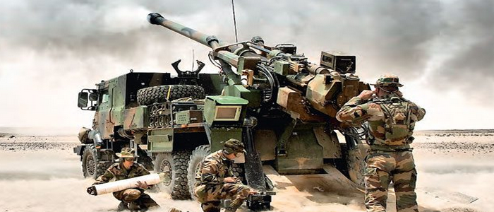 فرنسا | تزويد القوات المسلحة الأوكرانية بعدد 12 مدفع هاوتزر من نوع CAESAR 155 ملم .
