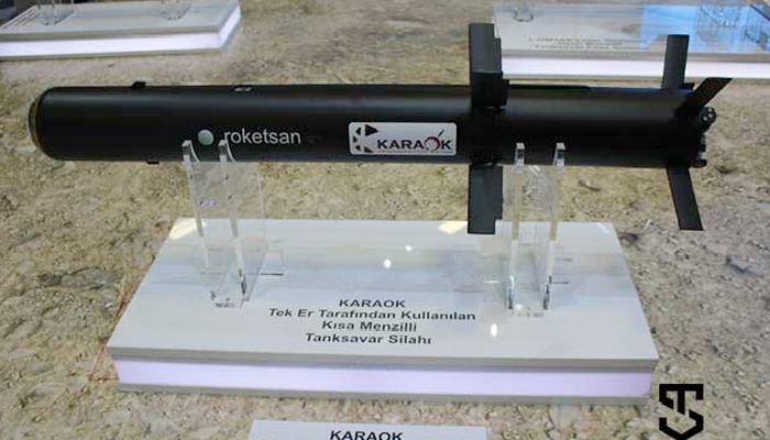 تركيا | الكشف عن صاروخ القوات الخاصة المضاد للدبابات من طراز KARAOK ATGM 125 ملم بمدى 2.5 كم