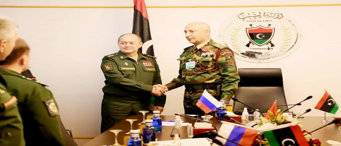 ليبيا | رئيس الأركان العامة للجيش الليبي يستقبل وفدا عسكريا روسيا في طرابلس.