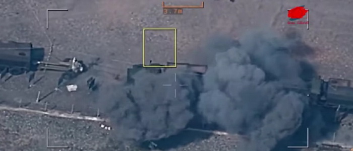 أذربيجان | هجوم على وحدة أرمنية بناغورنو كاراباخ بطائرة بدون طيار من طراز بيرقدار TB2.