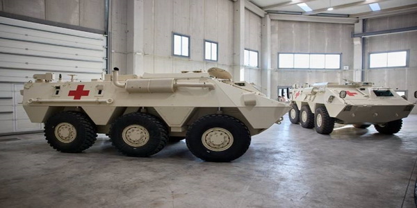 إسبانيا | تسليم عربات إسعاف مصفحة من طراز Tecnove BMR-600 6×8 إلى أوكرانيا.