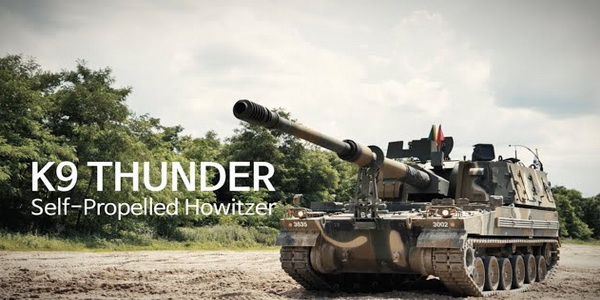 رومانيا | وزارة الدفاع الوطني تختار شراء مدفع هاوتزر K9 Thunder  من شركة Hanwha Aerospace الكورية الجنوبية.