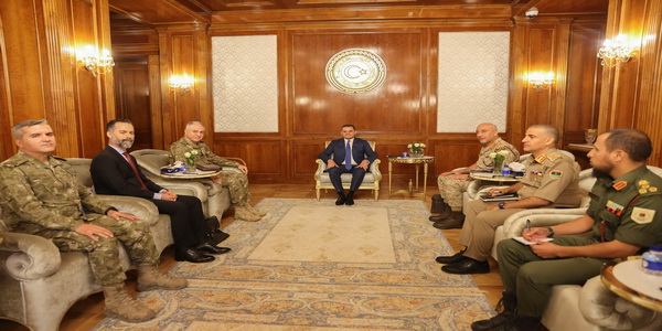 LIBYA | Al-Dbaiba and a number of military leaders meet with the Chief of Staff of the Turkish Army.