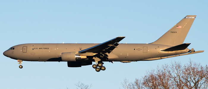 الولايات المتحدة | بوينغ تصنع طائرتين جديدتين من طراز KC-46A Pegasus للتزود بالوقود وإلكترونيات الطيران لليابان في طلبية بقيمة 398.2 مليون دولار.