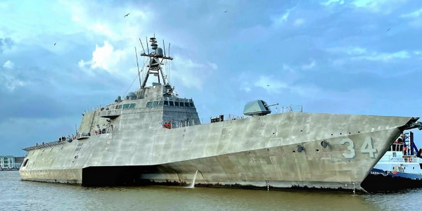 الولايات المتحدة | تسليم سفينة القتال الساحلية المستقبلية USS Augusta (LCS 34) إلى البحرية الأمريكية.