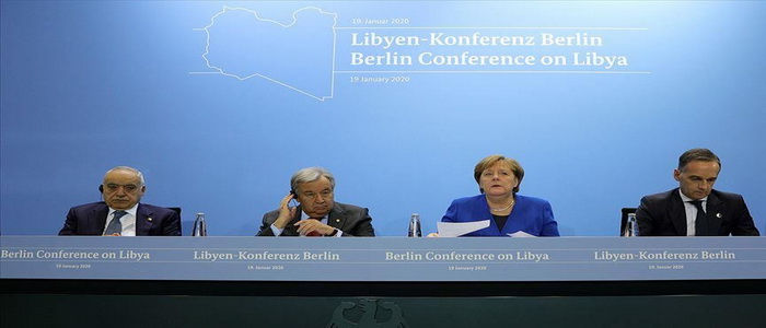 المشاركون في مؤتمر برلين يتفقون على ضرورة احترام حظر إرسال الأسلحة إلى ليبيا والالتزام بعدم "التدخل" في النزاع.