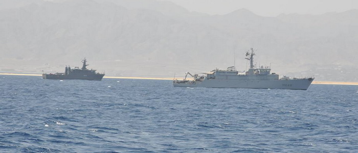 القوات البحرية المصرية والفرنسية تنفذان تدريب بحرى مشترك لمكافحة الألغام