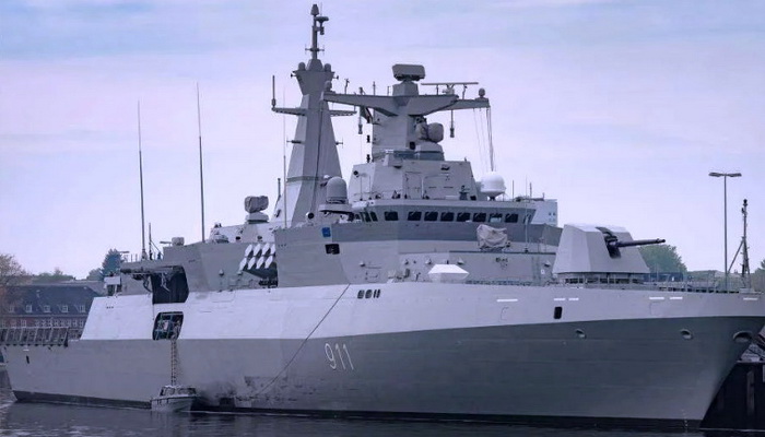 مصر | فرقاطة البحرية المصرية MEKO-A200   تجري أول تجاربها البحرية.
