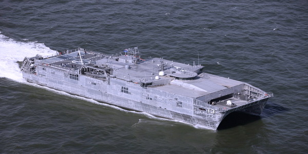 الولايات المتحدة | البحرية الأمريكية تستقبل أول سفينة نقل استكشافية مستقلة من أوستال شركة Austal USA.