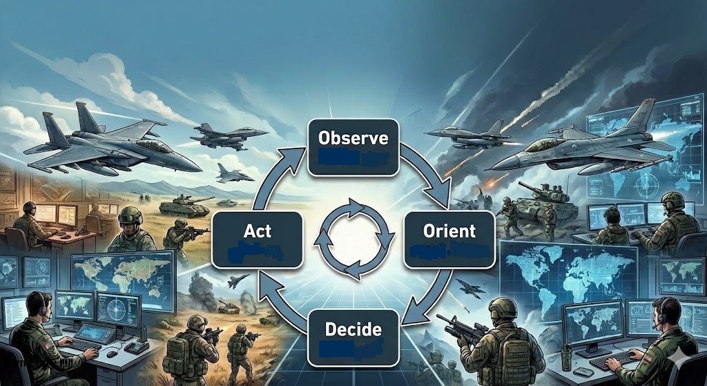 With the emergence of artificial intelligence and modern technologies, the "Ooda" loop has been developed and accelerated to unprecedented levels, to adapt to this massive transformation in the field of information by improving each of its stages. OODA Loop The Secret to Success and Superiority in Military and Business Operations