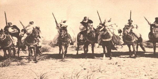 From the epics of the Libyan Jihad in the Fezzan region: "The Battle of Qara Mahruqa, December 24, 1913."